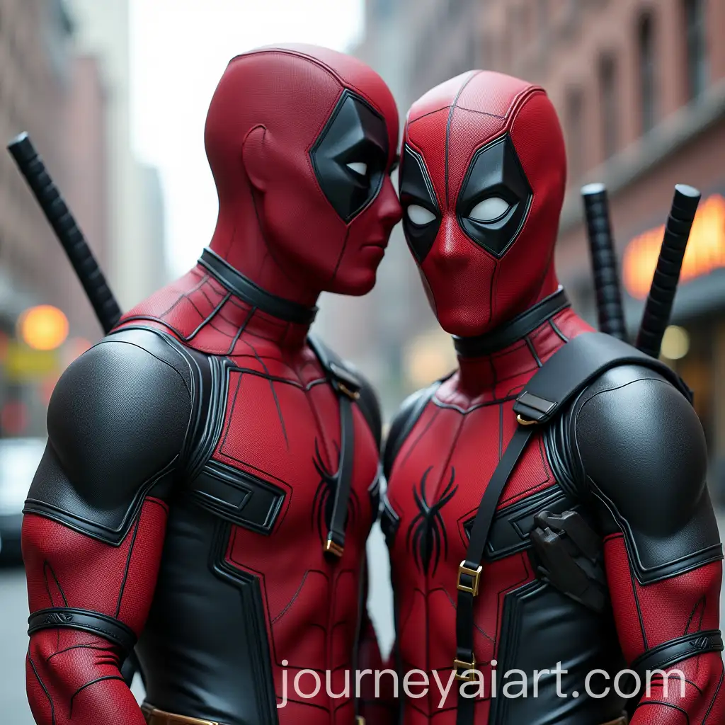 SpiderMan-and-Deadpool-in-Action-Together