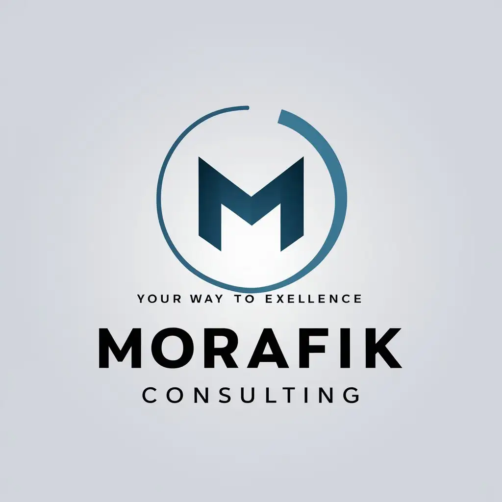 LOGO Design for Morafik Consulting Your Way to Excellence with Vector Graphics