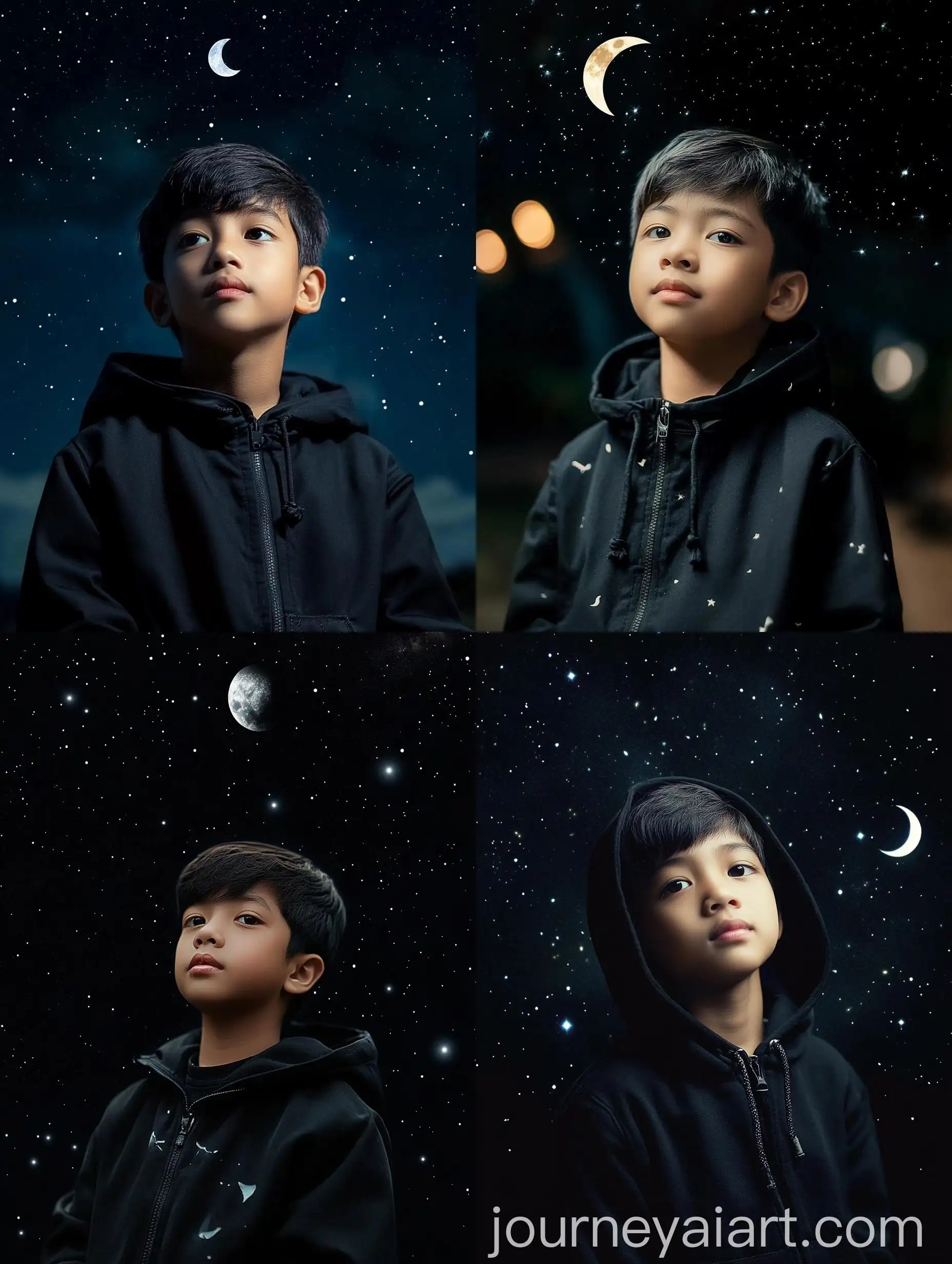 Young-Indonesian-Boy-in-Black-Hoodie-Under-Moonlit-Sky