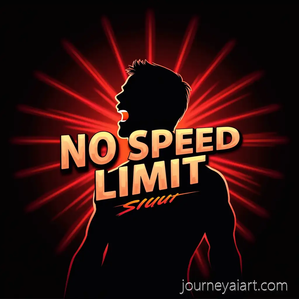 iShowSpeed-Shouting-SIUUU-with-Fiery-NO-SPEED-LIMIT-Text-in-Racing-Game-Style