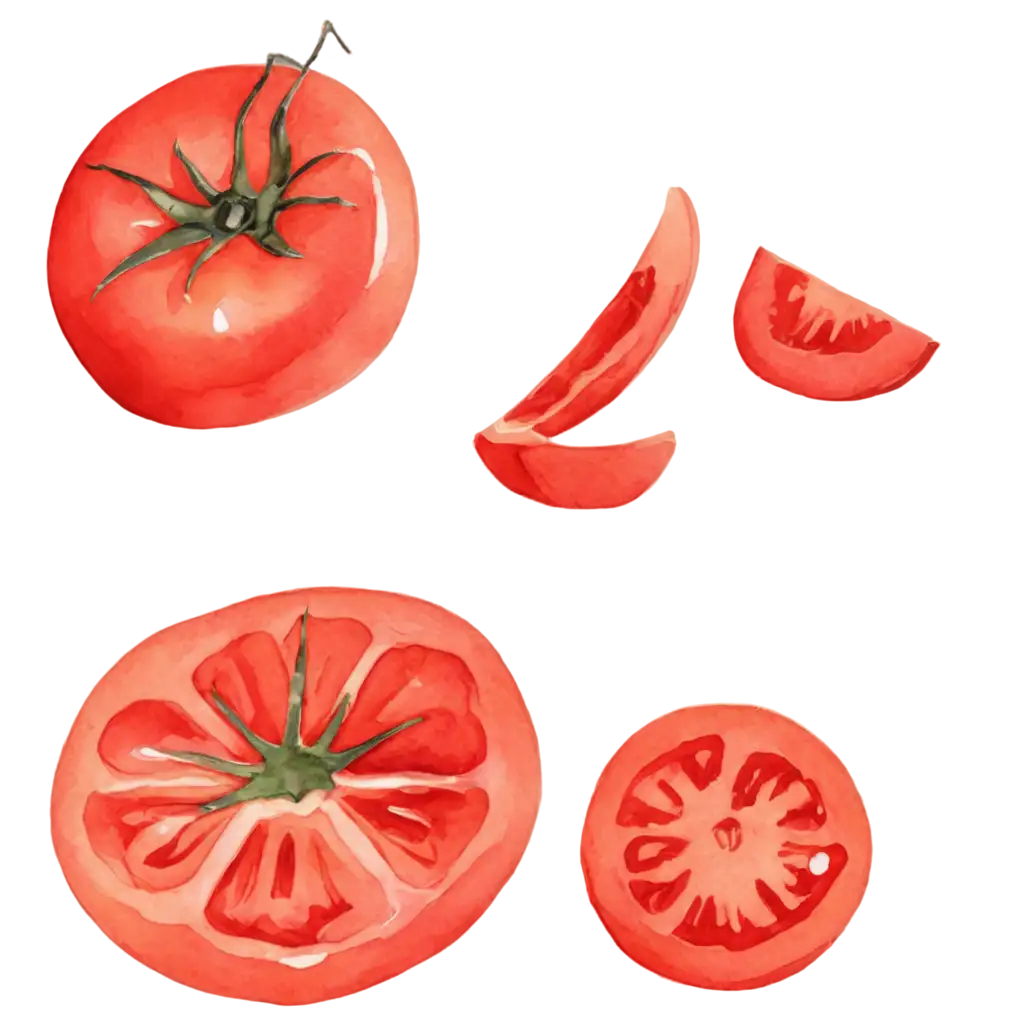 Vibrant-Tomato-Watercolor-PNG-Image-Artistic-and-Realistic-Visual-Representation