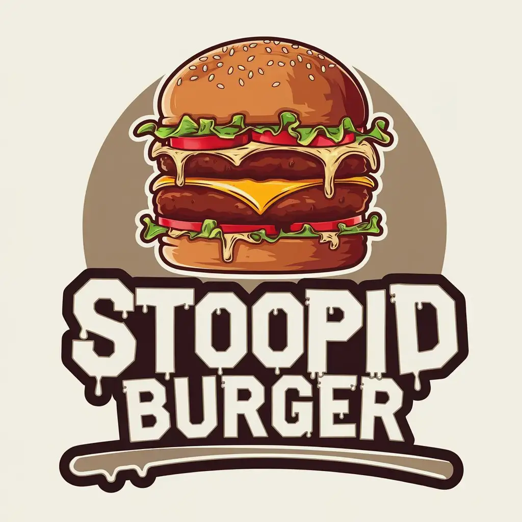 LOGO Design for Stoopid Burger Urban GraffitiInspired Modernized Logo with Fun Elements