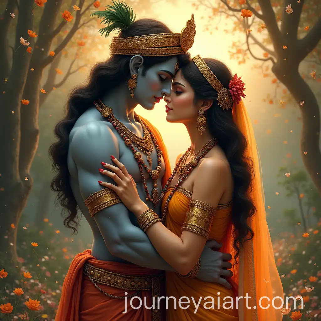 Radha-and-Krishna-Embracing-in-Serene-Devotion-Hindu-Divine-Love