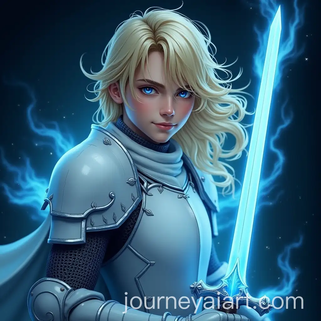 Young-Knight-in-Luminous-Armor-with-Light-Blue-Sword-and-Dark-Aura