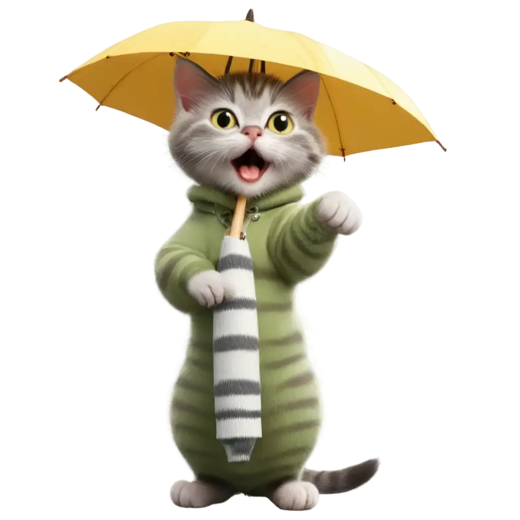 Cute-Kitten-with-Yellow-Umbrella-PNG-Perfect-for-Creative-Projects