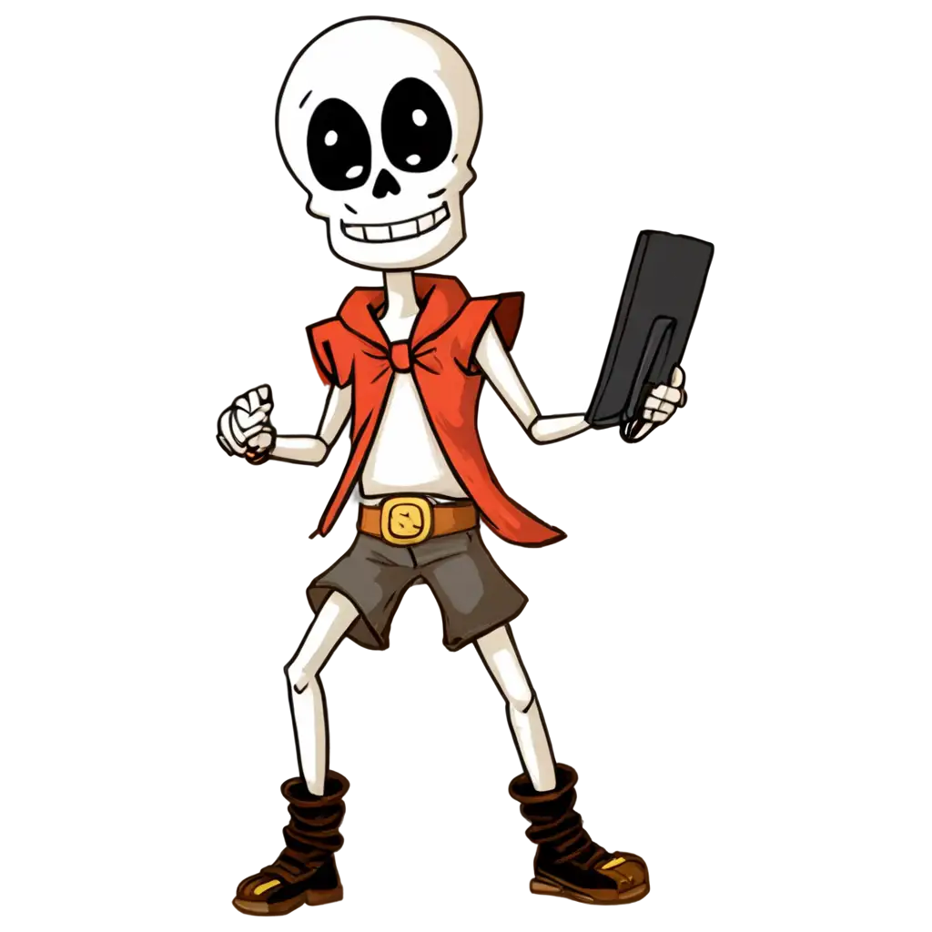 Papyrus-Gamer-PNG-Image-Digital-Art-of-a-Gamer-on-Ancient-Papyrus