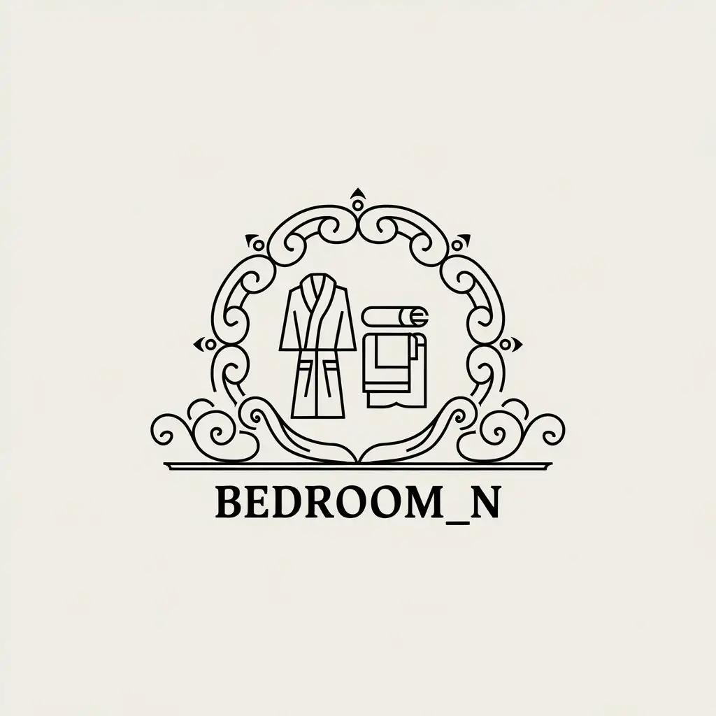 LOGO Design for Bedroomnn Elegant Bed Linen and Spa Accessories Theme