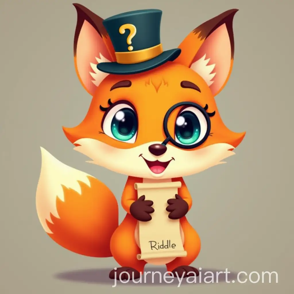Whimsical-Cartoon-Fox-with-Top-HatAI-Image-Prompt-Expansion-and-Riddle-Scroll