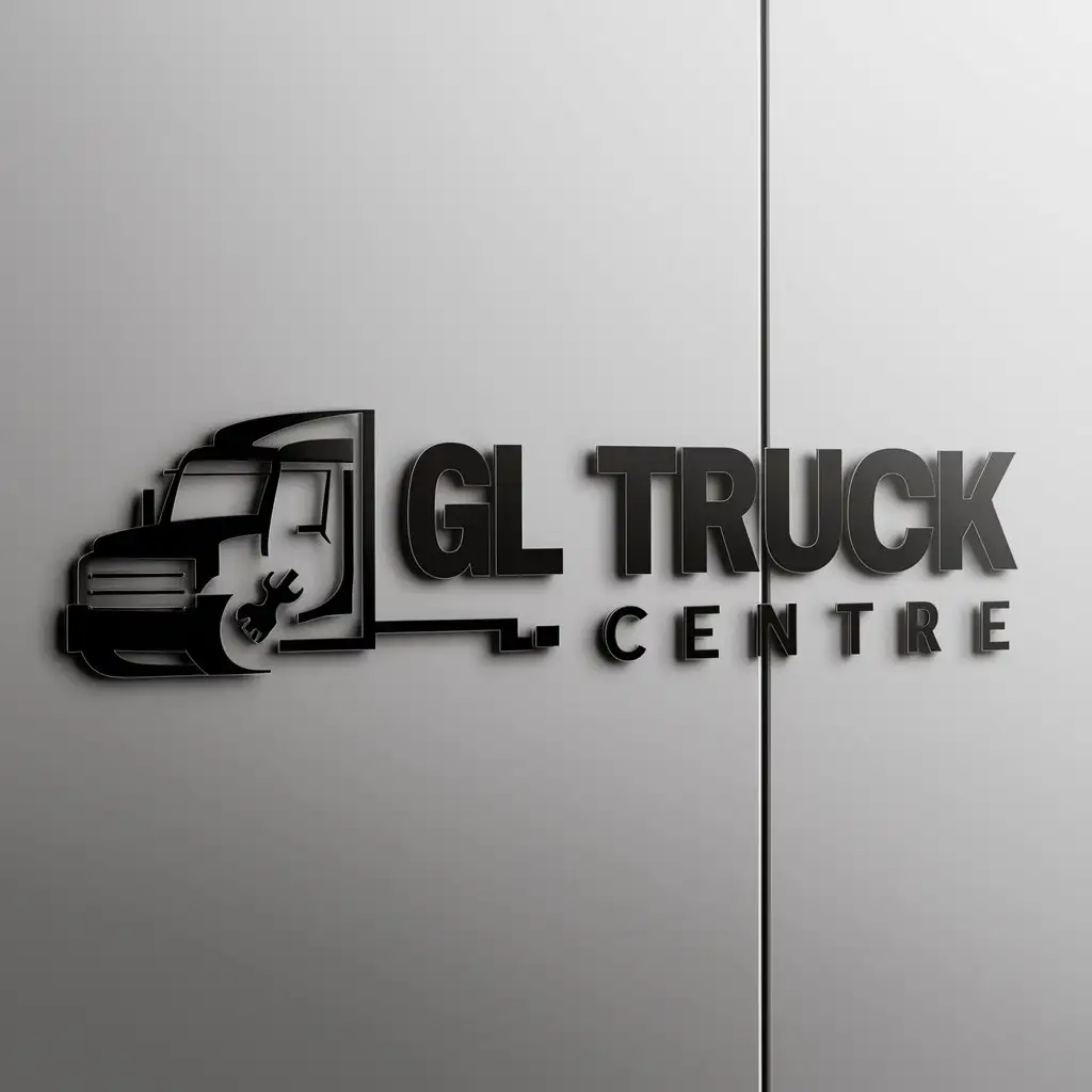 LOGO-Design-For-GL-Truck-Centre-Bold-and-Clear-Text-with-Truck-Repair-Theme