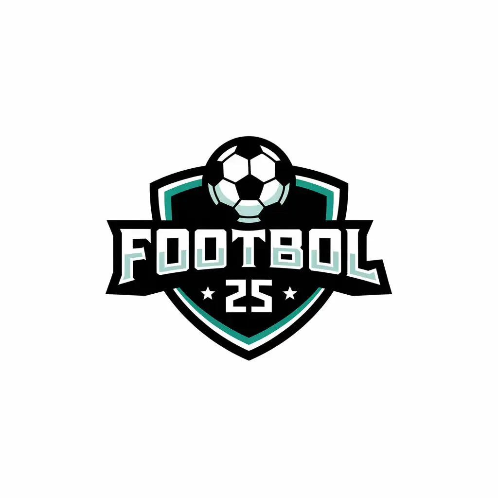 LOGO Design For Footbol 25 Soccer Ball Vector Design for Sports Fitness