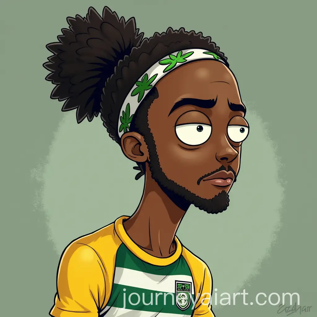 Rick-and-Morty-Style-IllustrationAI-Art-Prompt-Expansion-of-Tammy-Abraham-with-Besiktas-Headband
