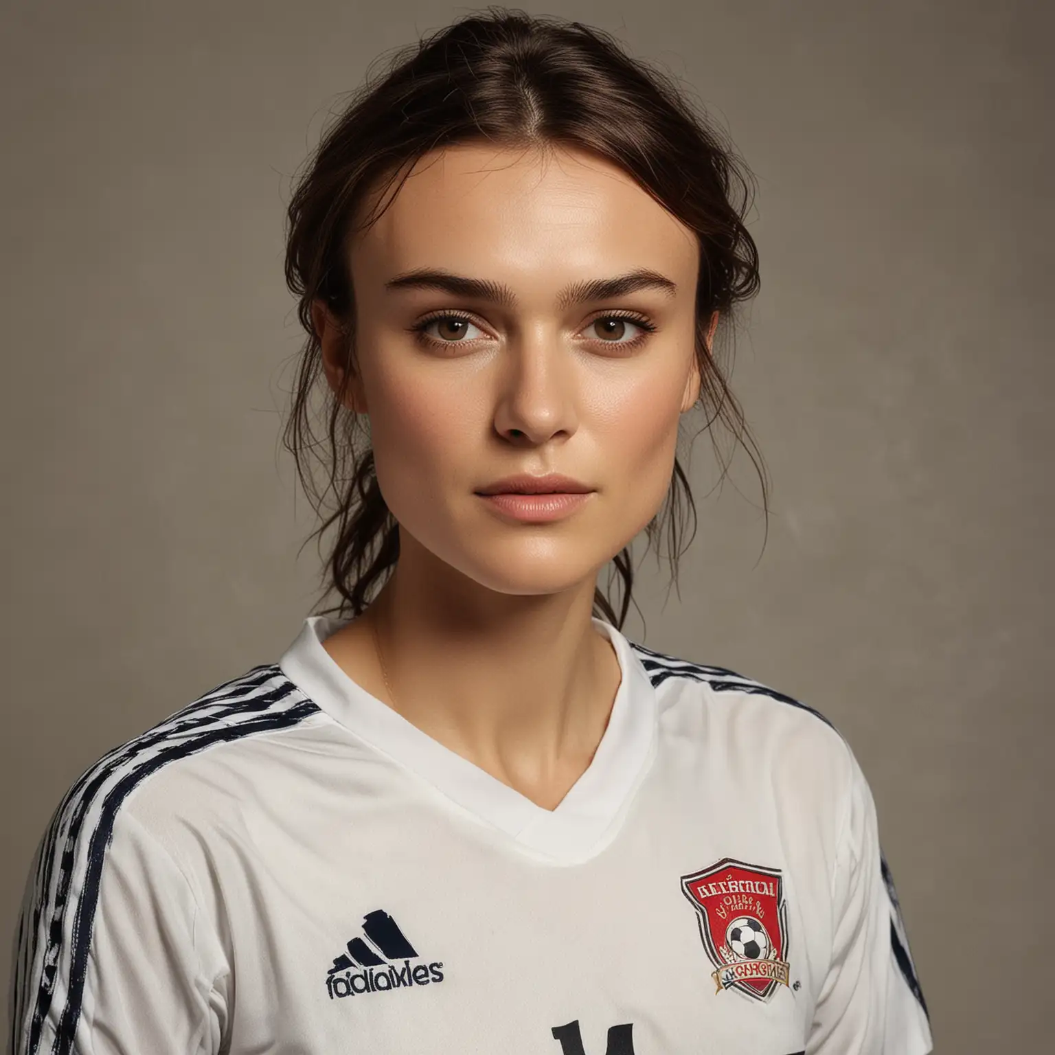 Portrait of Keira Knightley as a Soccer Player