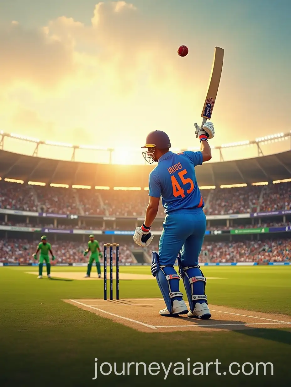 ActionPacked-Cricket-Match-at-Sunset-with-Stadium-Crowd-and-Dramatic-Lighting
