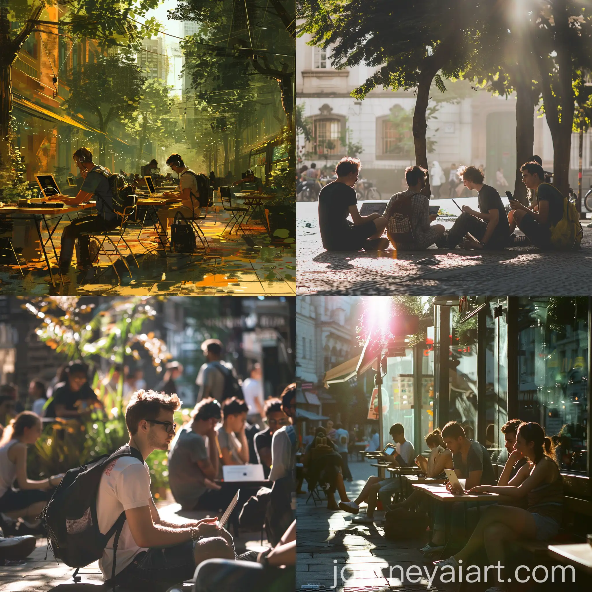 Summer-Students-Programmers-on-Street