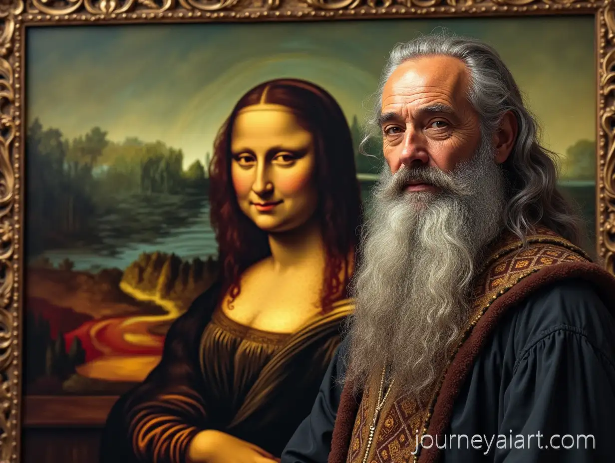 Renaissance-Artist-Master-Replicating-Mona-Lisa-with-TextRenaissance-artist-with-Mona-Lisa-Cloud-of-Frustration