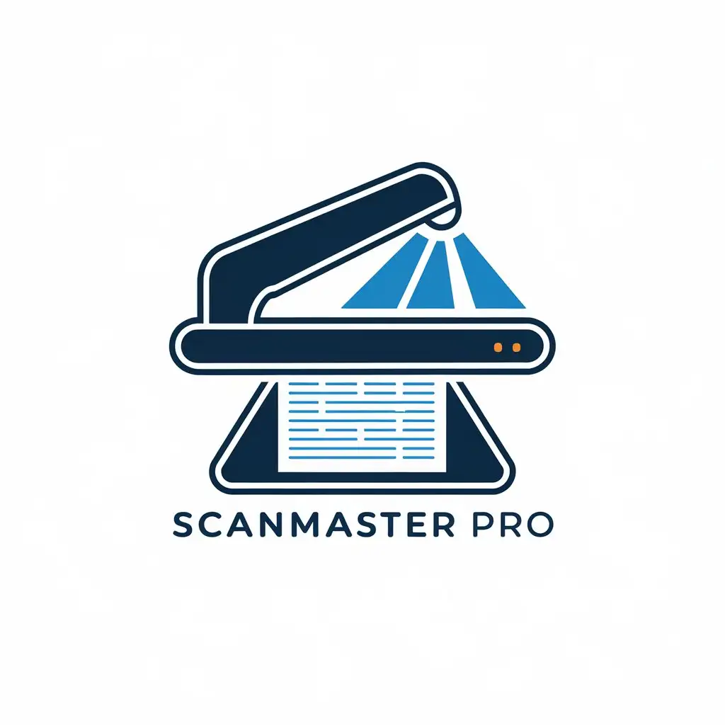 LOGO Design for ScanMaster Pro Modern Scanner Symbol with Clear Background