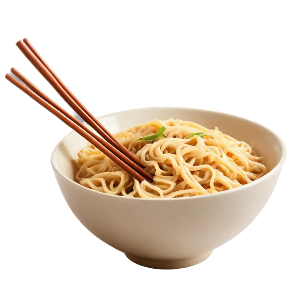 Noodles-in-a-Bowl-with-Chopsticks-HighQuality-PNG-Image-for-Culinary-and-Design-Use