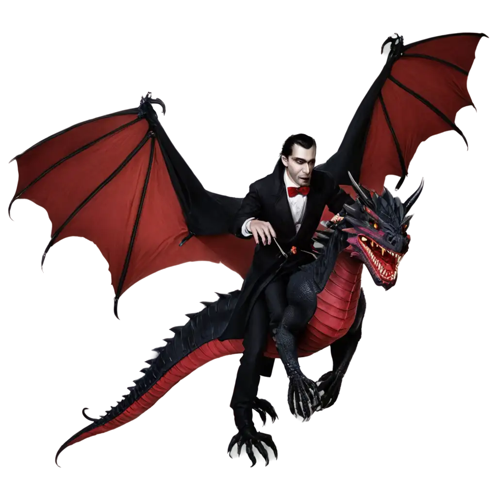 Count-Dracula-Riding-a-Bloody-Dragon-PNG-Image-Under-Moonlight