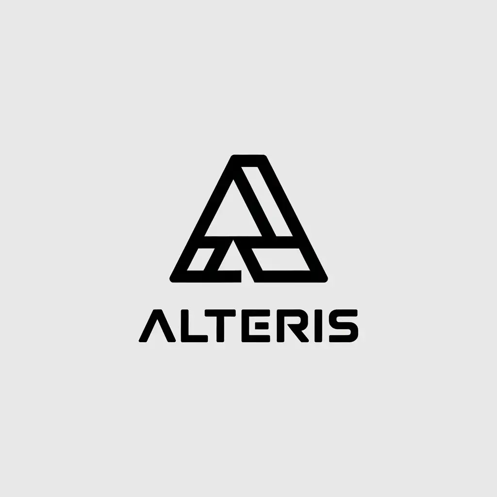 LOGO Design for Alteris Minimalistic Vector Design for UAB Alteris in Construction Industry