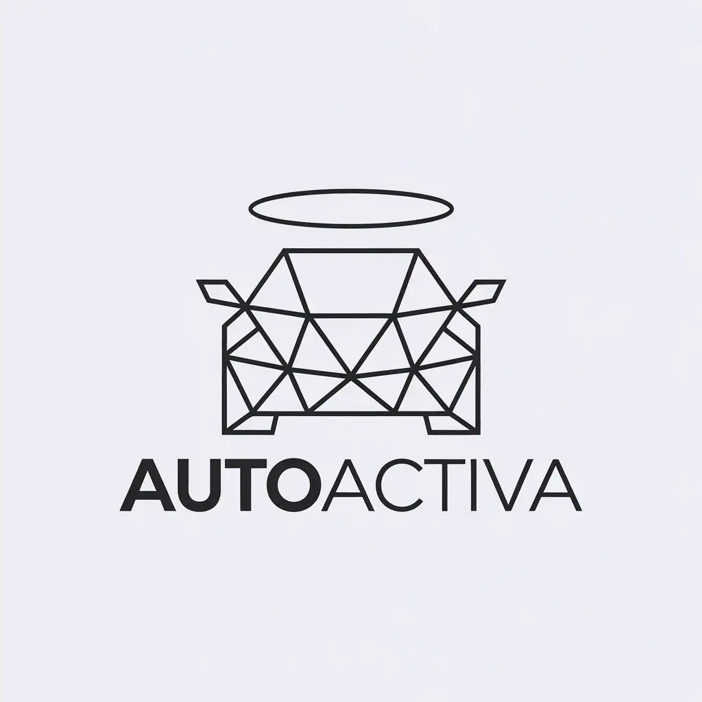 LOGO Design For AUTOACTIVA Minimalistic Vector Logo for Internet Industry