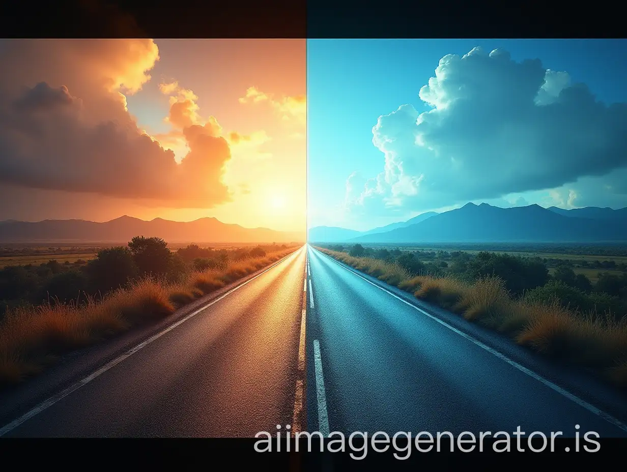 Split-Screen-Visualization-of-Two-Different-Geological-Outcomes