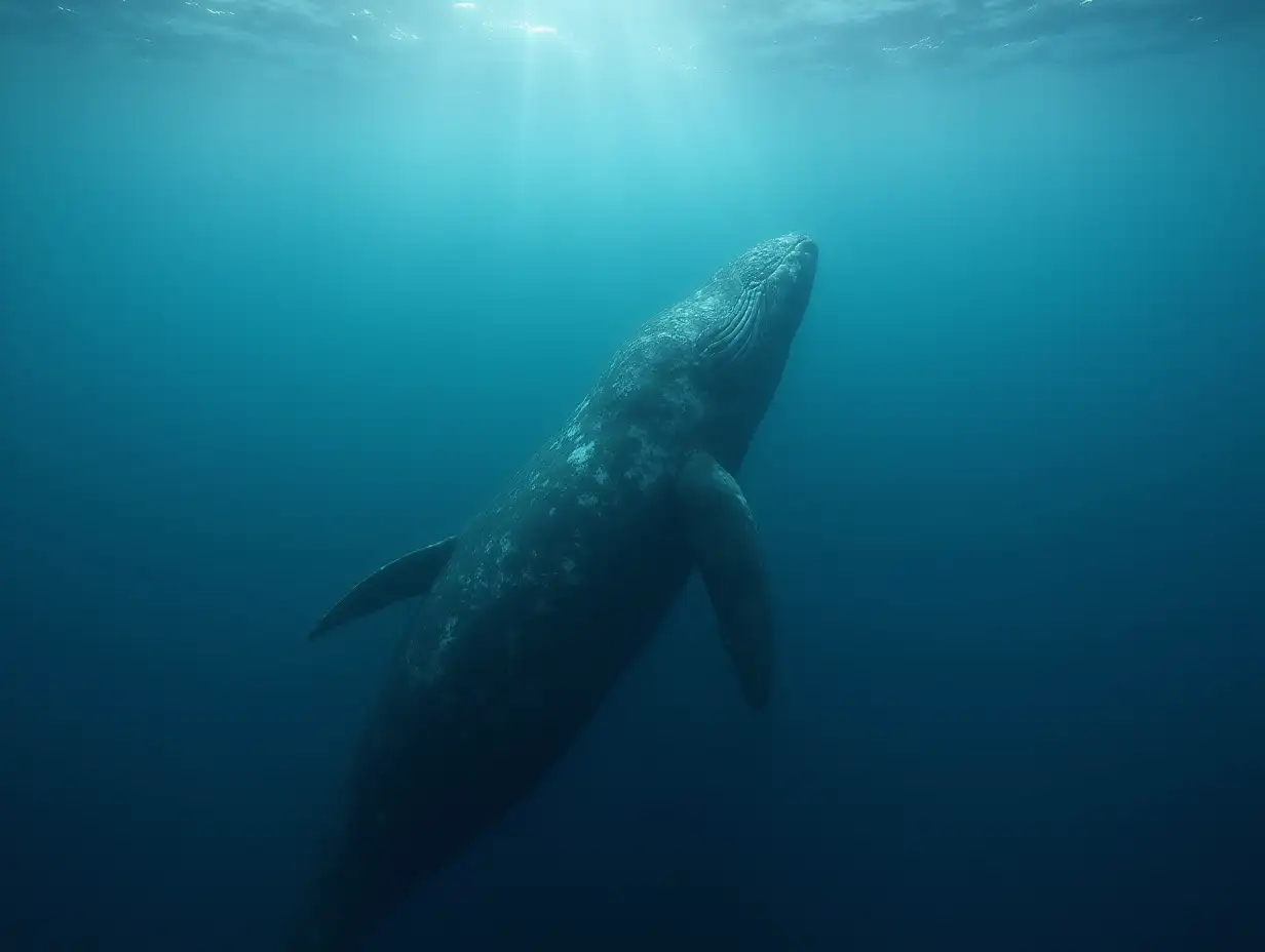 Deep ocean whale