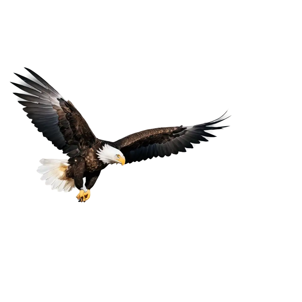 eagle flies