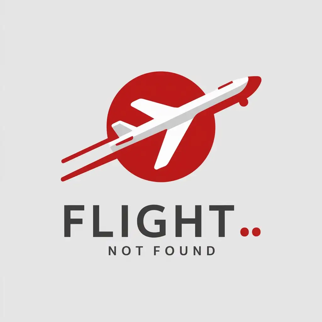 LOGO-Design-For-Flight-Minimalist-Red-White-Symbol