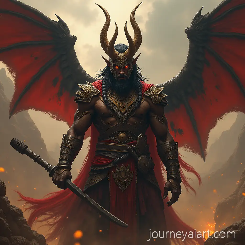 RavanaAI-Image-Expansion-the-Demon-King-from-Hindu-Mythology