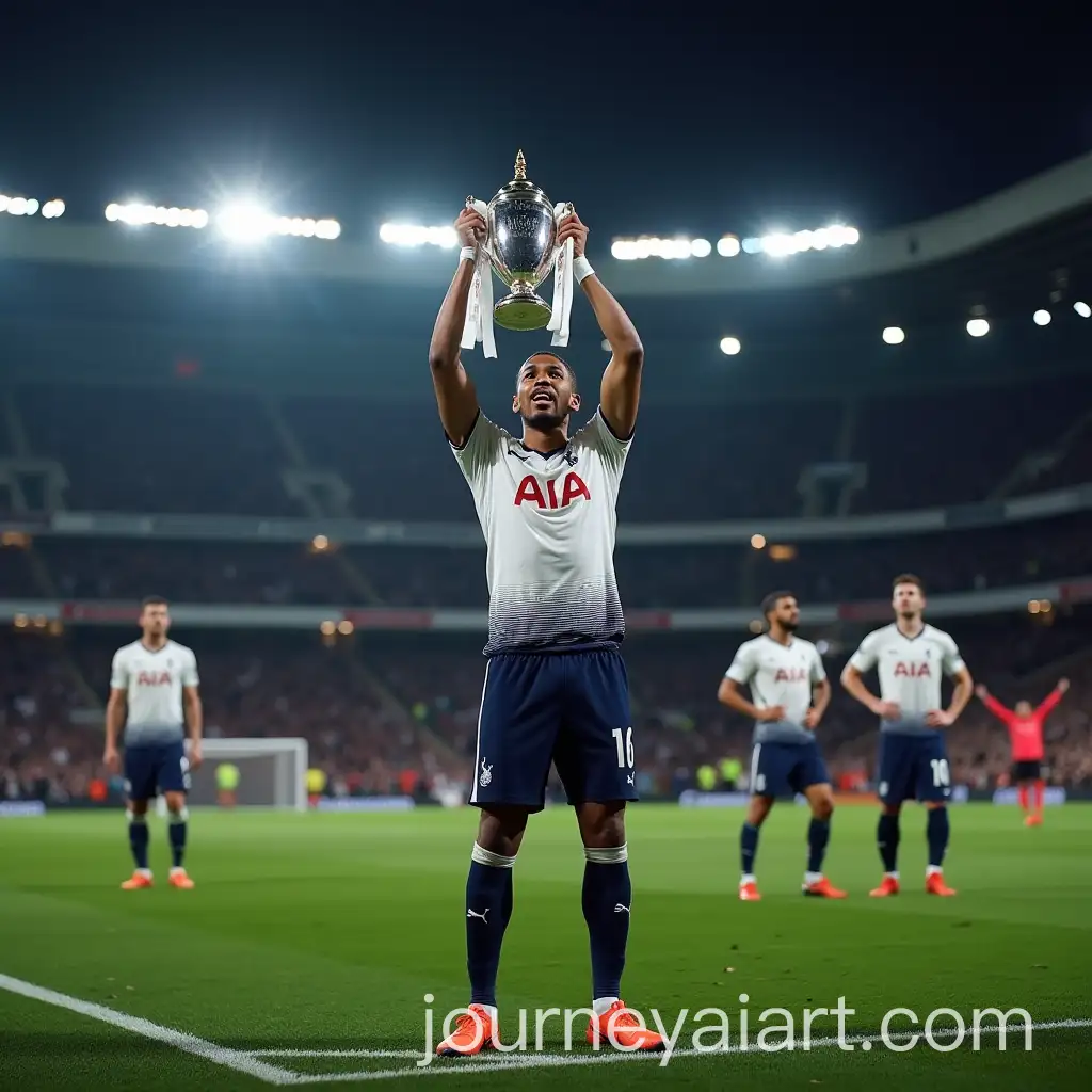 Richarlison-Lifting-PremierAI-Image-Expansion-League-Trophy-at-White-Hart-Lane-with-Teammates
