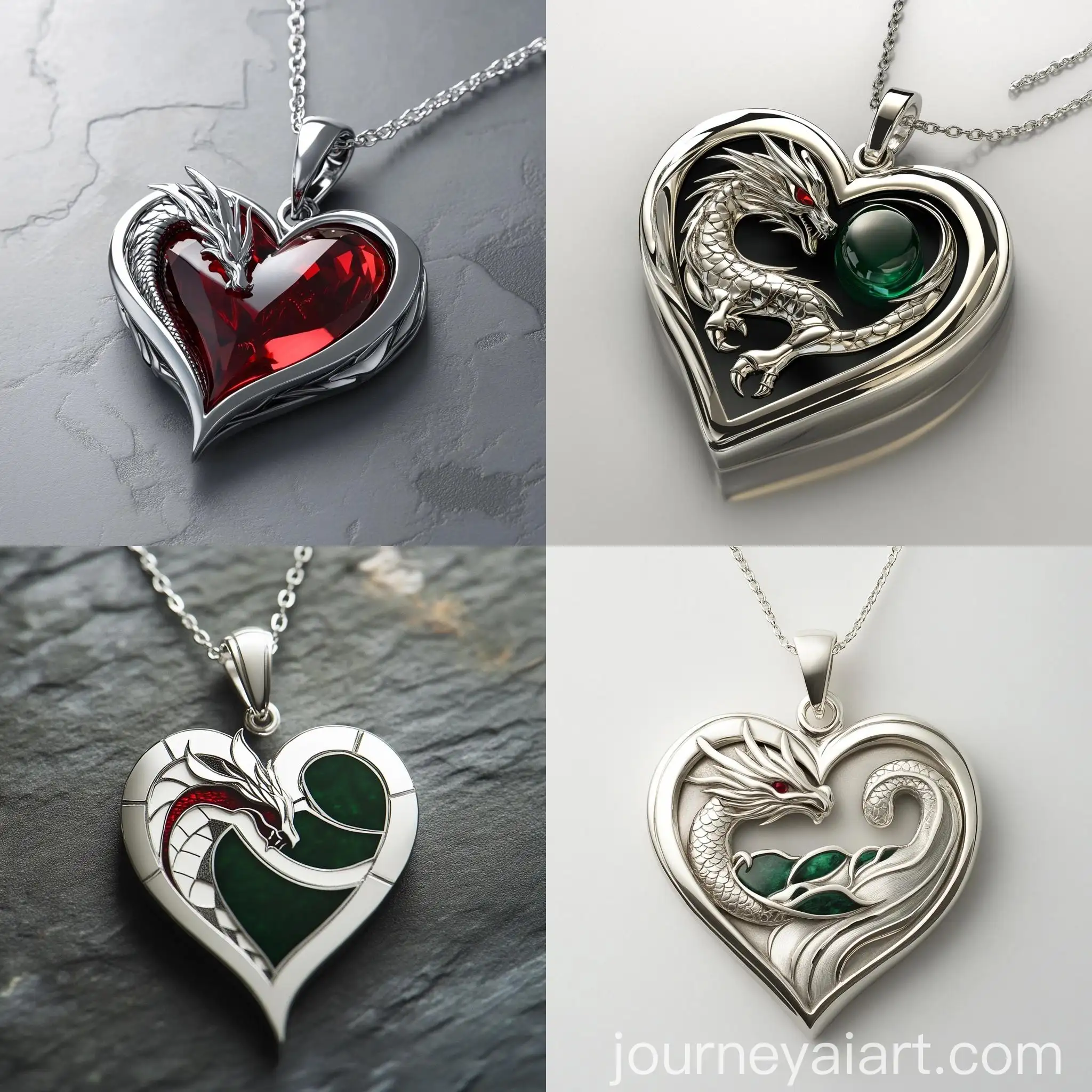 Welsh-Dragon-Heart-Pendant-with-Flag-Texture-and-Emerald-Inlay