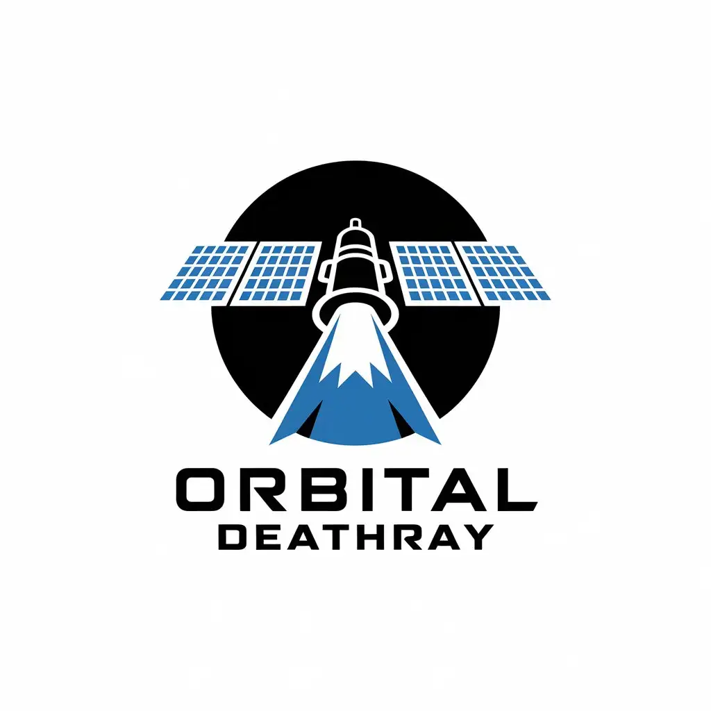 LOGO Design for Orbital Deathray Satellite with Laser in Technology Industry Theme