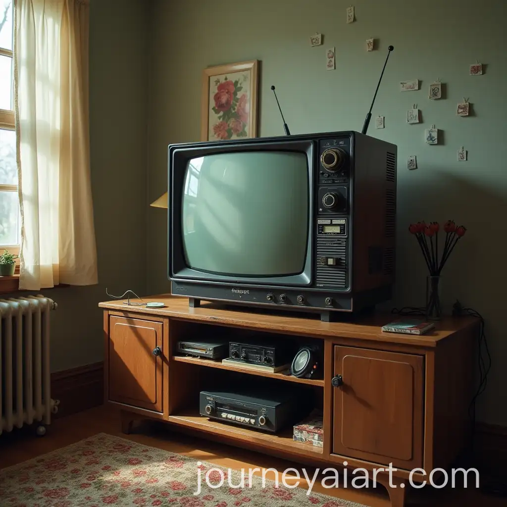 Transformation-of-a-Radio-into-a-Vintage-Television-Set