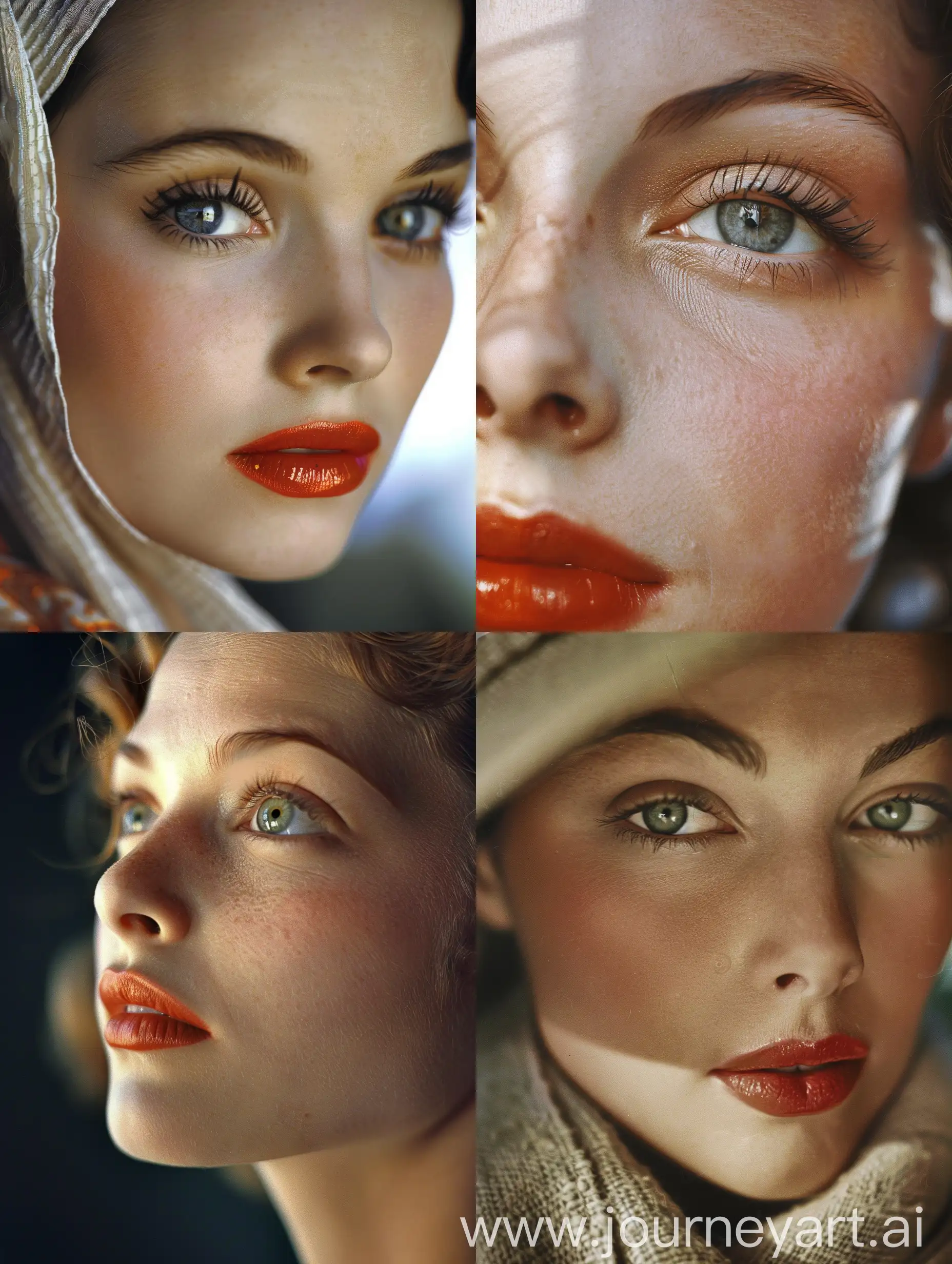 Stunning-Woman-with-Mesmerizing-Eyes-in-Colorful-1938-Photography