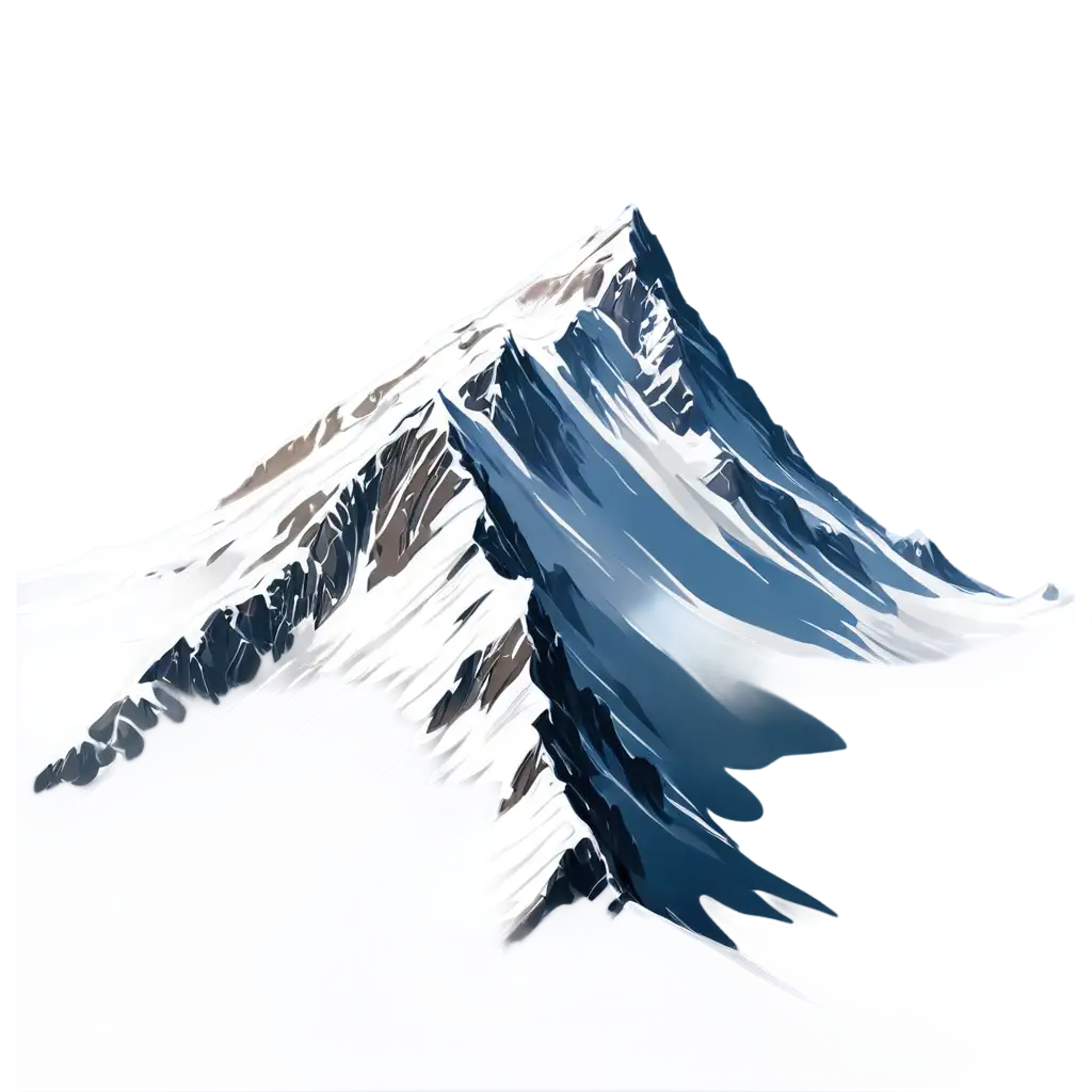 HighResolution-Snow-Mountain-PNG-Image-for-Stunning-Visuals-and-Versatile-Use