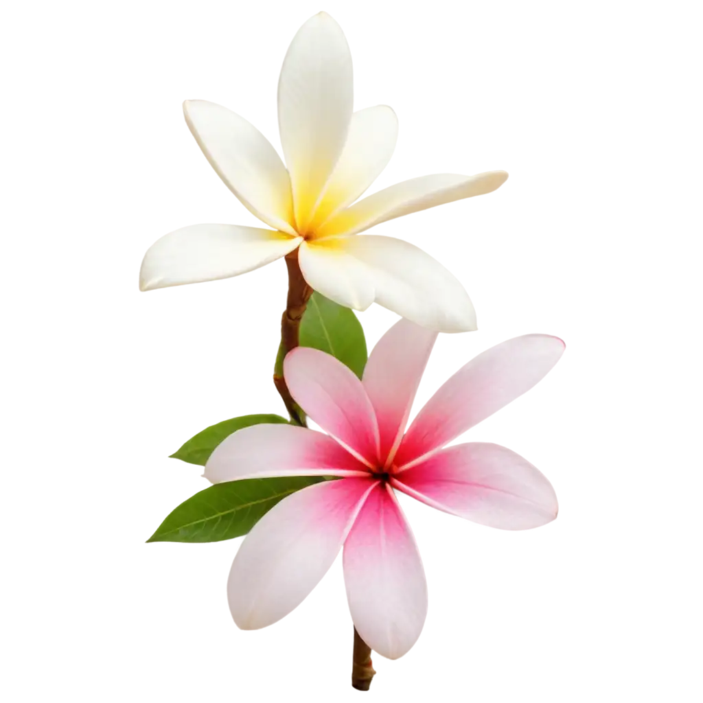 HighResolution-PNG-Image-of-Cambodias-Dok-Champa-Plumeria-Flower-in-Full-Bloom