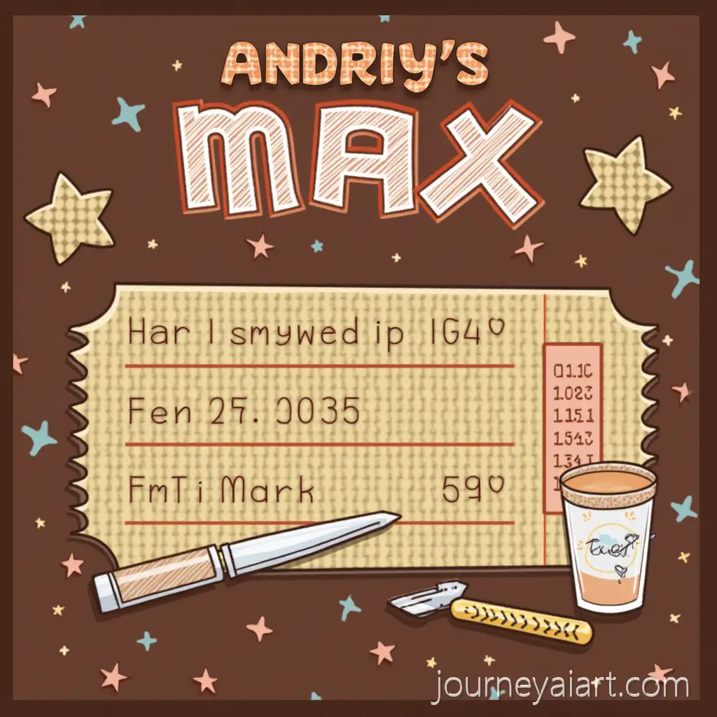 Colorful-Birthday-Invitation-Ticket-for-Andriys-Celebration-at-Cafe-Max-with-Music-Games-and-Food
