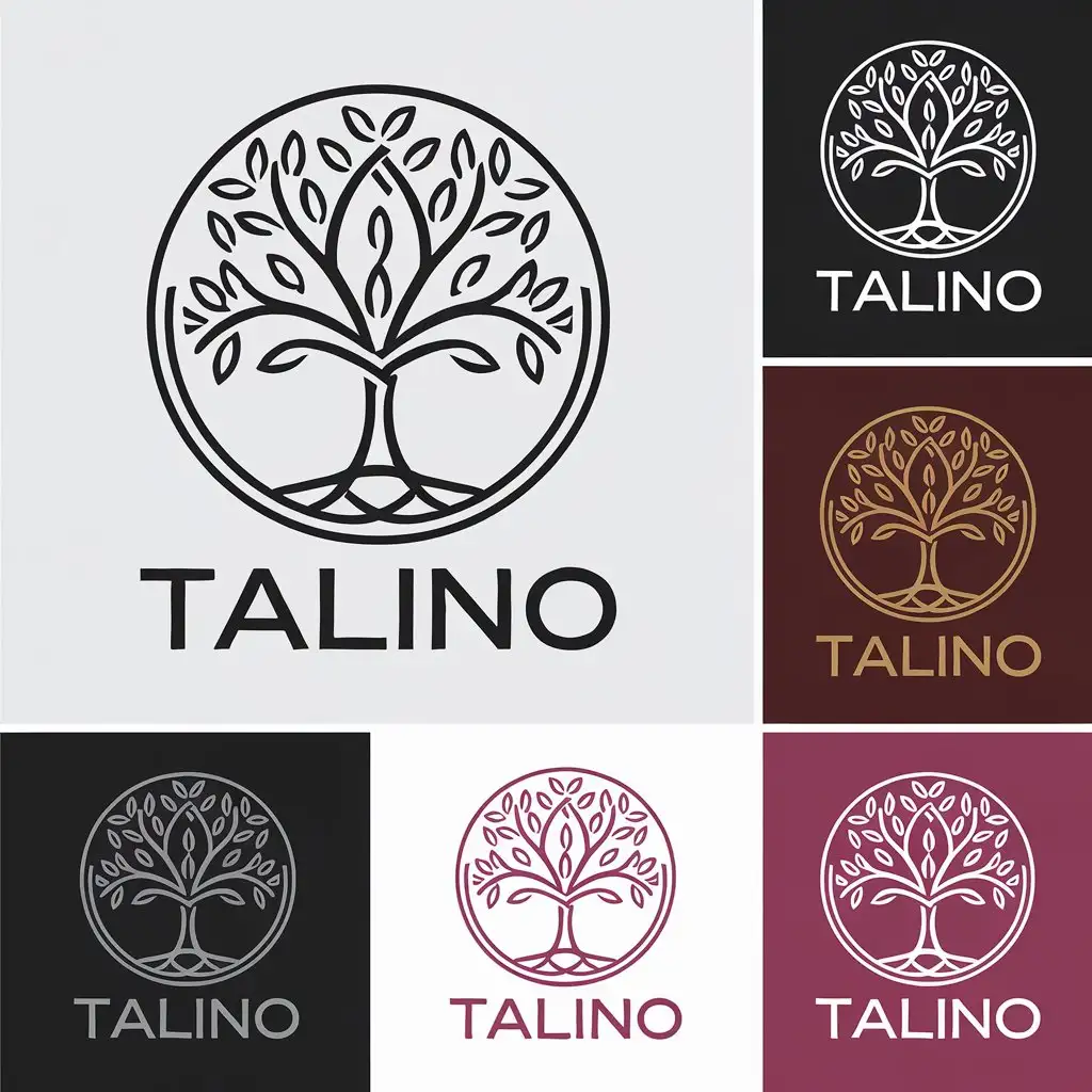 LOGO Design for Talino Modern Vintage Blend with Versatile Symbol for Fashion Accessories