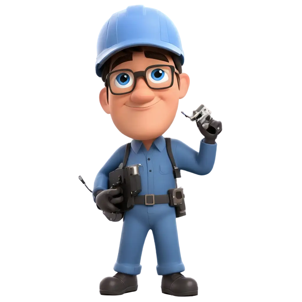 Vibrant-Animated-Cartoon-Character-Electrical-and-CCTV-Technician-PNG-for-Enhanced-Digital-Visuals