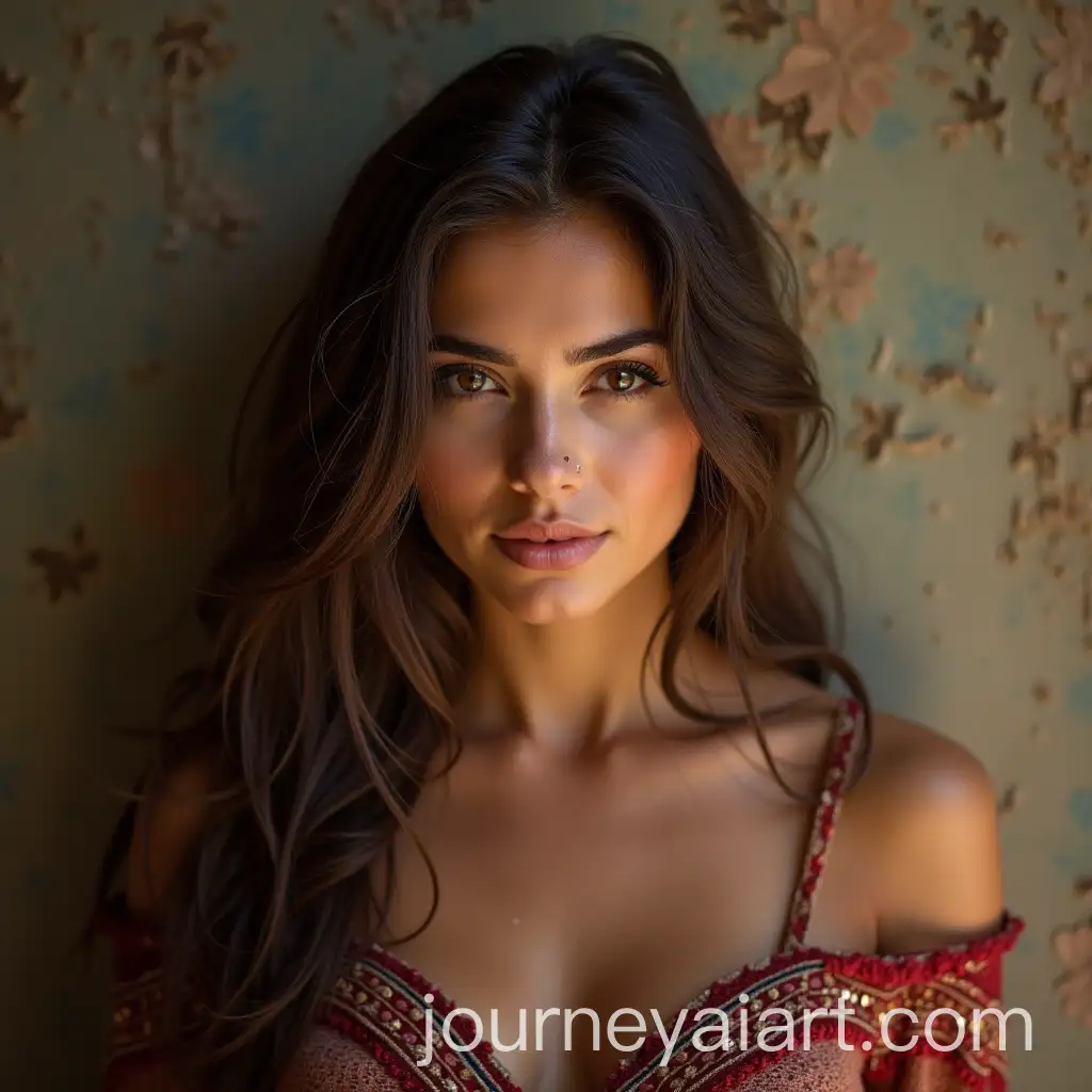 Portrait-of-a-Romanian-Woman-in-Traditional-Attire