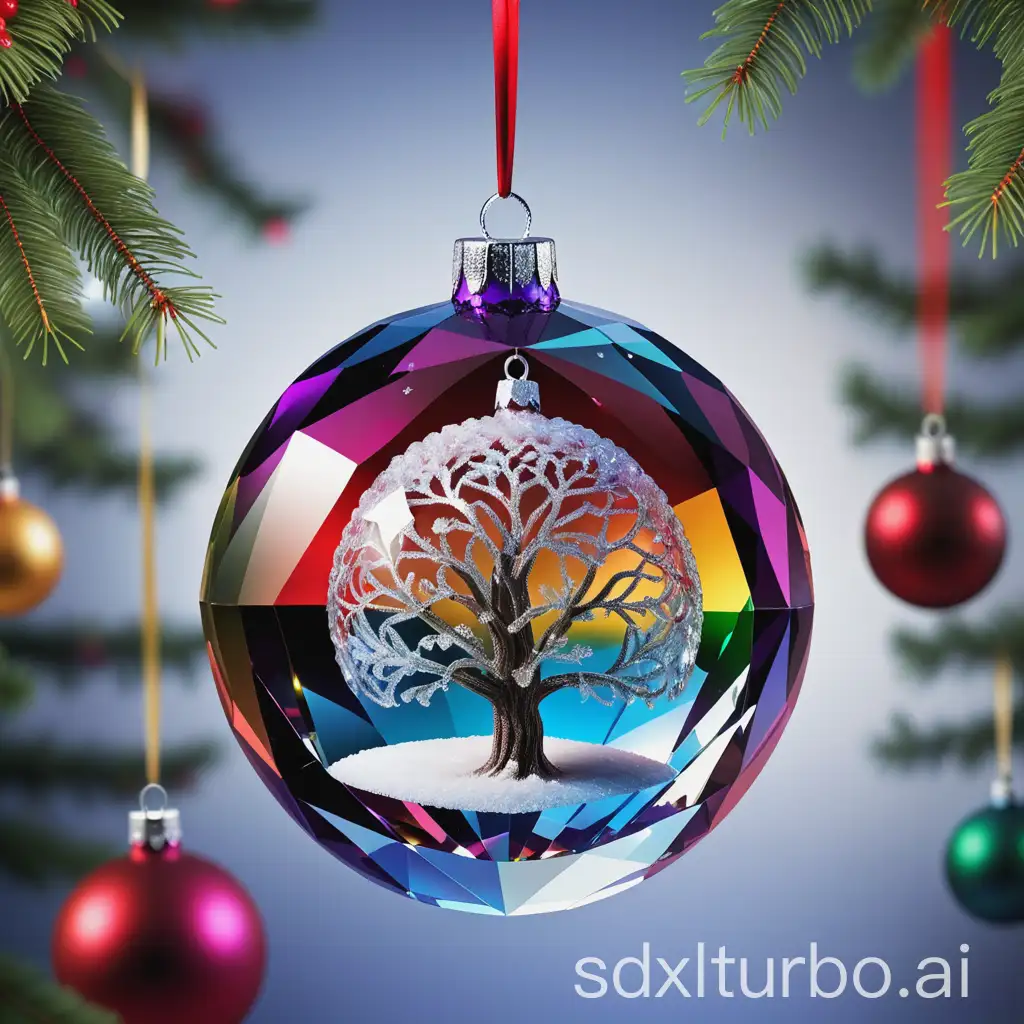 Crystal-Christmas-Ornament-with-Colorful-Holiday-Scene-Inside