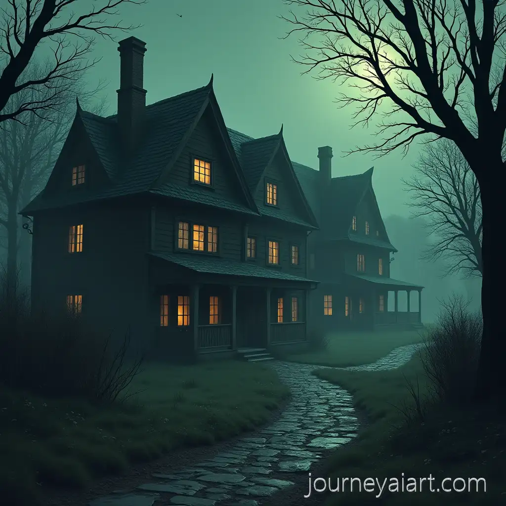 Lovecraftian-Horror-Inspired-Sprites-of-Old-Village-Houses