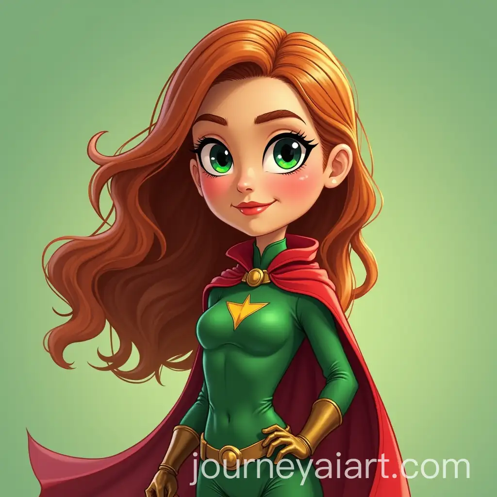 Superhero-Agatha-The-GreenEyed-Guardian-with-a-Red-Cape