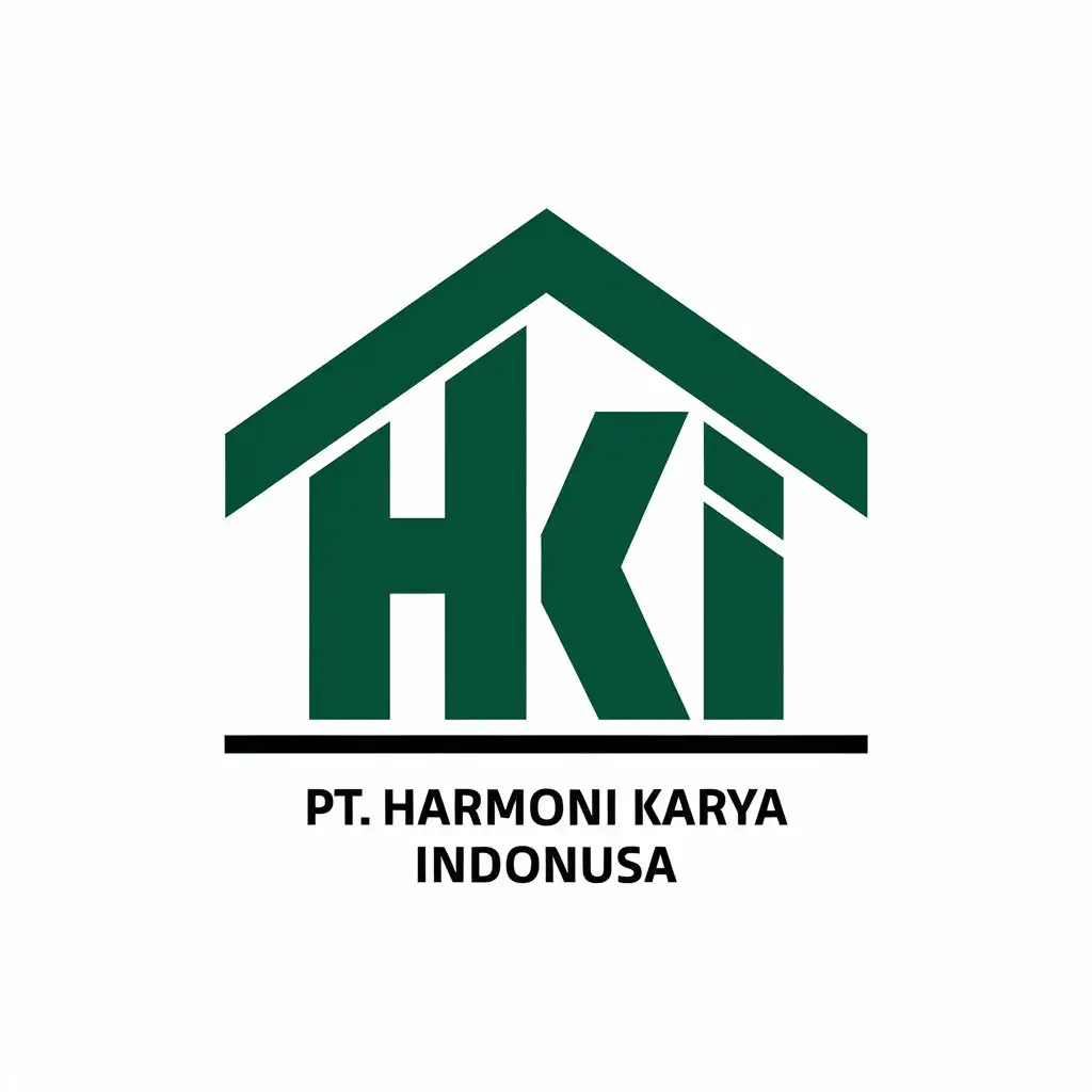 LOGO-Design-for-PT-HARMONI-KARYA-INDONUSA-HKI-Symbol-in-Moderate-Style-for-Construction-Industry