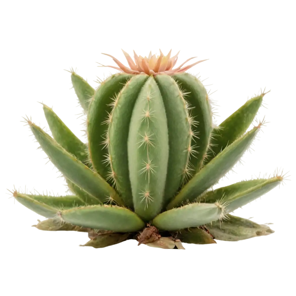 Succulent-Cactus-with-Flower-PNG-Image-HighQuality-Transparent-Artwork-for-Diverse-Uses