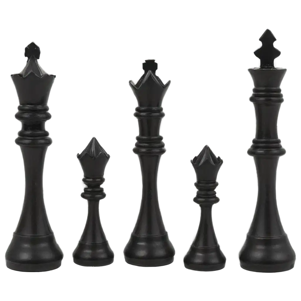 Black-Chess-Figurine-PNG-HighQuality-Transparent-Image-for-Multiple-Applications