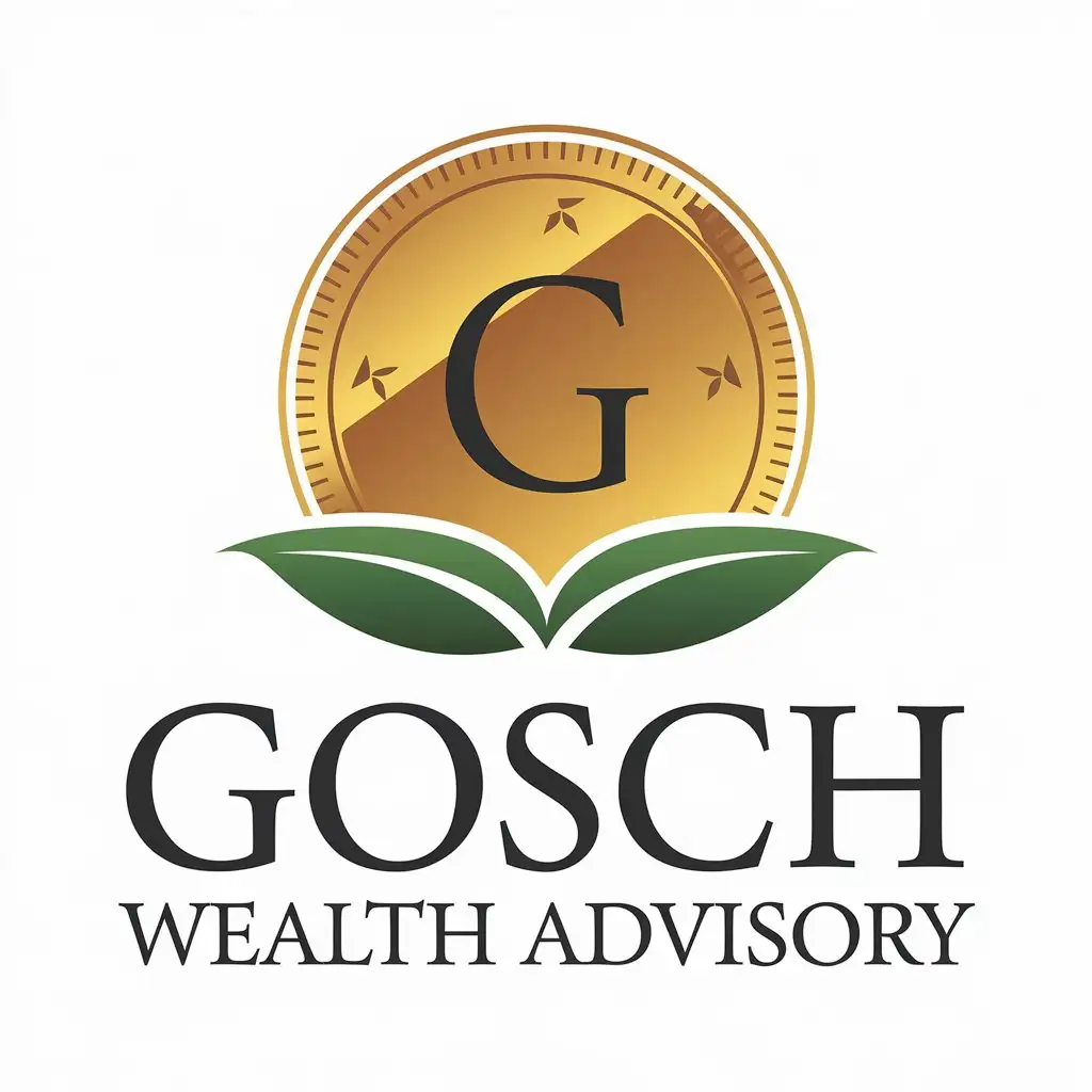 LOGO Design for Gosch Wealth Advisory Money Symbol in Moderate Style for Finance Industry