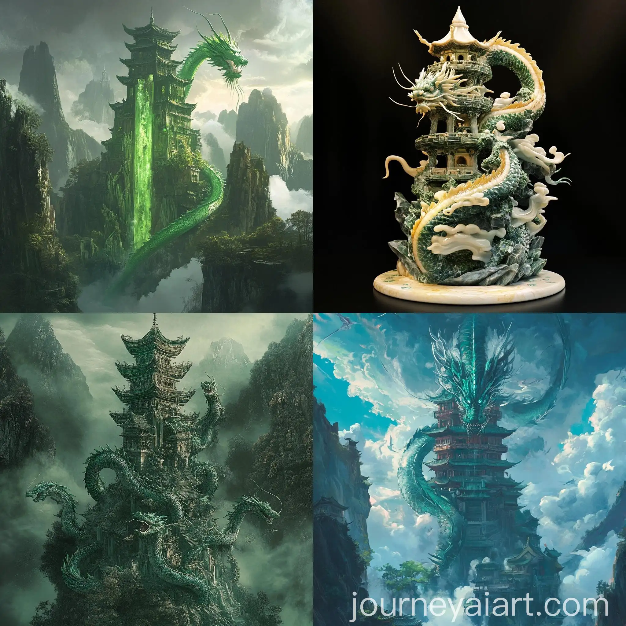 Majestic-Dragon-King-in-Jade-Tower