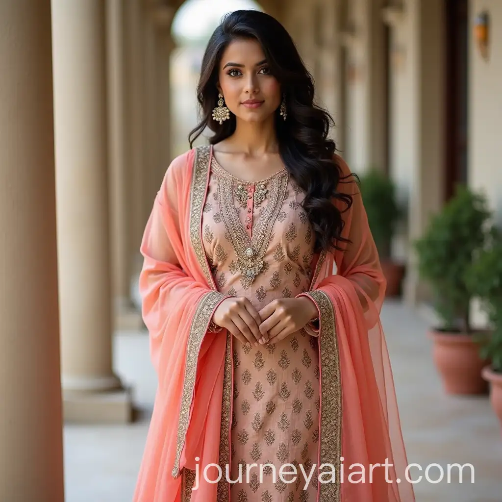 Captivating-Young-Indian-Woman-in-Stylish-Winter-Salwar-Kameez