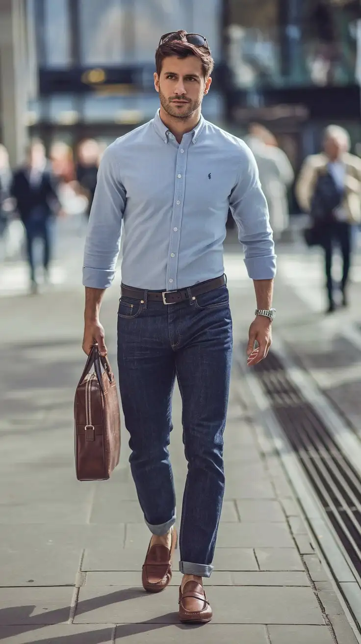 Confident-Stylish-Man-Walking-Down-City-Street-with-Leather-Briefcase